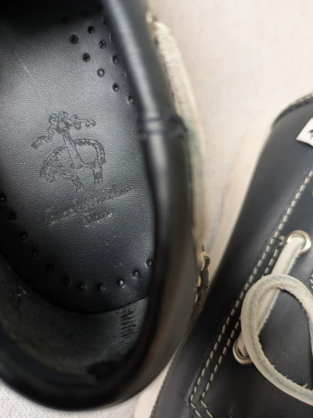 Brooks Brothers Boys Navy Boat Shoes